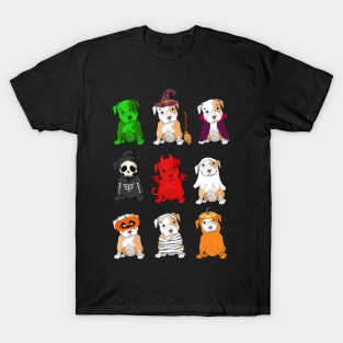 Pitbulls Halloween Funny Pitbulls Costume T-Shirt